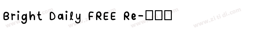Bright Daily FREE Re字体转换